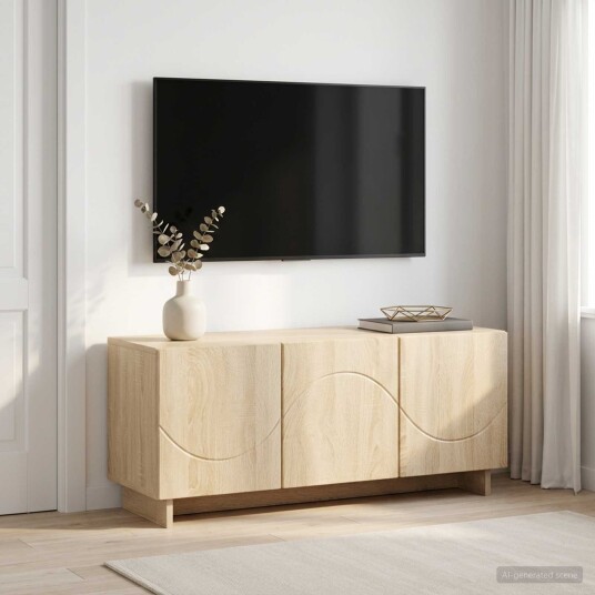 vidaXL TV benk 90 x 34,5 x 40 cm Sonoma eik Konstruert tre