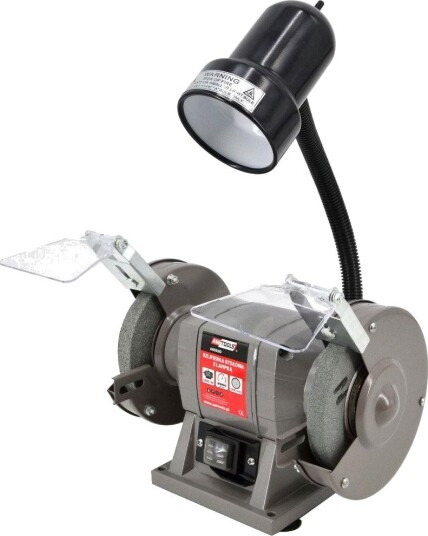 AWTools AW05101 Bordslipe Med Lampe 150 mm, 300 w