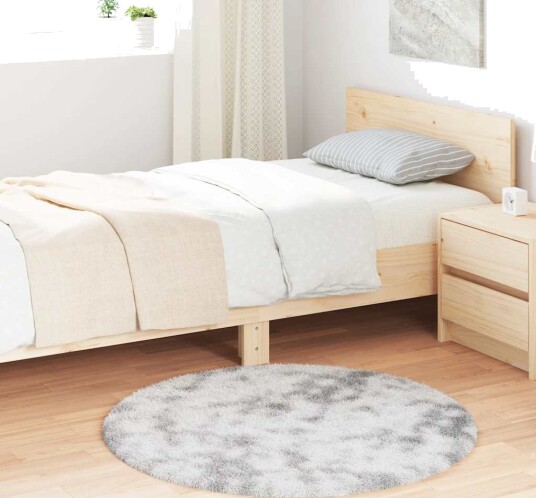  Flossteppe med lang luv NAVARRA sølvgrå 100x100 cm polyester 8721158558862