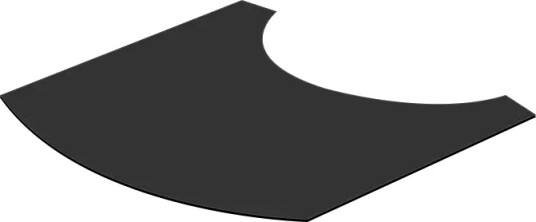 Nordpeis Origo: Gulvplate i sort stål SA-ORIGO-014 Nordpeis Origo: Gulvplate i sort stål SA-ORIGO-014