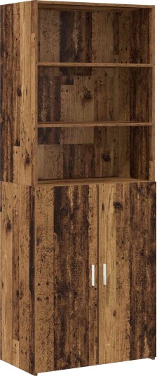 vidaXL Høyskap Gammelt tre 70 x 42,5 x 185 cm Konstruert tre