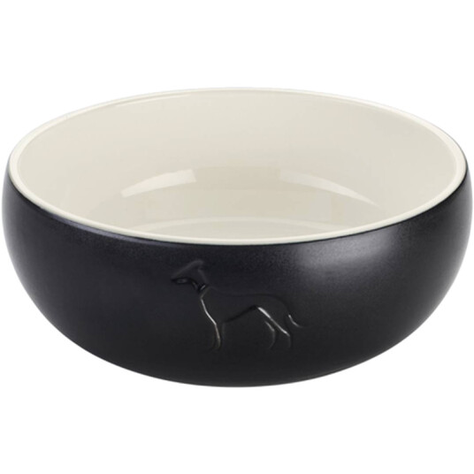 Dog & Cat Feeding Bowl Lund Ceramic Black 350 ml