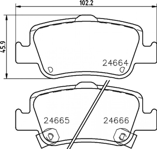 Bremseklosser HELLA 8DB 355 013-571