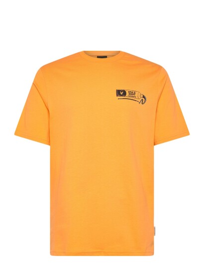 Lyle & Scott Toothpaste Graphic T Shirt Orange M Lyle & Scott Toothpaste Graphic T Shirt Orange M