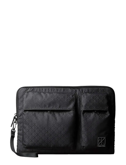 Calvin Klein Utility Emblem Laptop Sleeve W/ Black ONE SIZE Calvin Klein Utility Emblem Laptop Sleeve W/ Black ONE SIZE