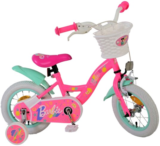 Volare Barbie 12" Barnesykkel med Støttehjul - Rosa for Barn 3-5 år Volare Barbie 12" Barnesykkel med Støttehjul - Rosa for Barn 3-5 år
