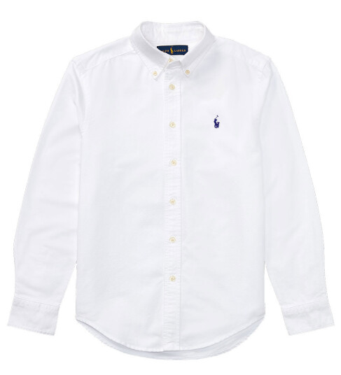Polo Ralph Lauren White Boy Sport Skjorte S/8 år Polo Ralph Lauren White Boy Sport Skjorte S/8 år