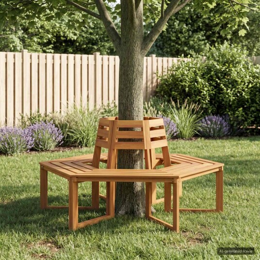 vidaXL Trebens 2 stk. 160 x 140 x 86 cm Solid akasietre Naturlig