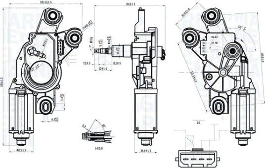 Visker motor MAGNETI MARELLI 064070000010
