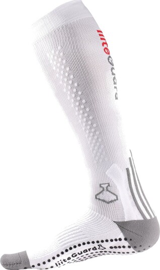 liiteGuard Shin-Tech Grip Løpesokker Hvit 36 - 39 liiteGuard Shin-Tech Grip Løpesokker Hvit 36 - 39
