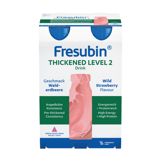 Fresubin Thickened Level 2 Næringsdrikk Markjordbær 4x200 ml