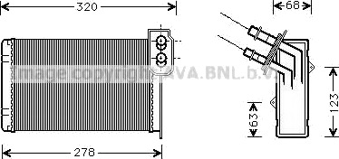 Varmeapparat register PRASCO RT6048 Varmeapparat register PRASCO RT6048