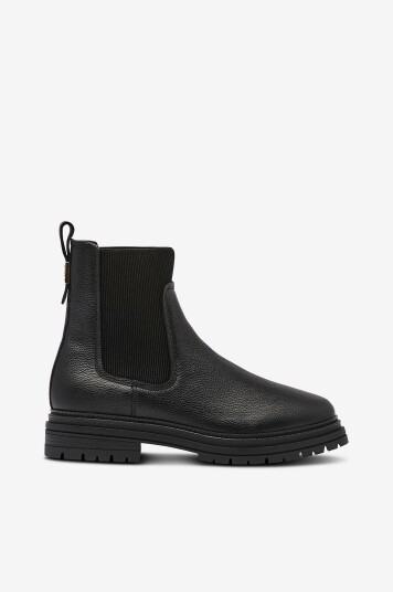 Tommy Hilfiger Chelseaboots TH Plaque Pebble Chelsea Warm Svart