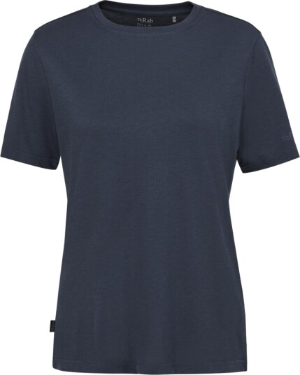 Rab Crimp Logo Tee Wmns Dame Tmb Tempest Blue 8