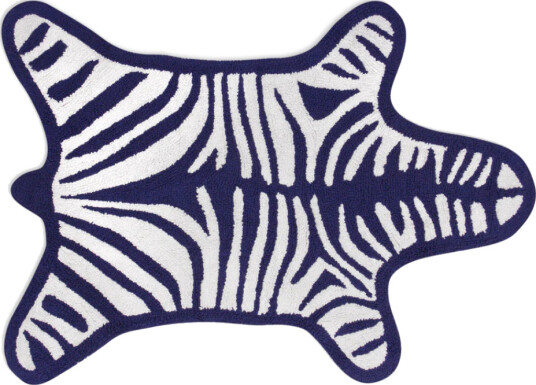 Jonathan Adler Zebra Badematte Navy Jonathan Adler Zebra Badematte Navy