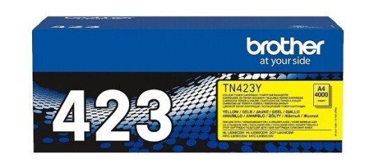 Brother TN 423 Y Lasertoner - TN423Y Original - Gul 4000 sider