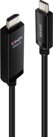 Lindy 5M Usb Type C Til Hdmi 8K60 Adapterkabel (43436) Lindy 5M Usb Type C Til Hdmi 8K60 Adapterkabel (43436)