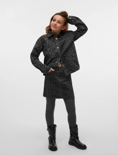 Vero Moda Girl Vmlenora Mr Short Leo Skirt Girl Brown 158 Vero Moda Girl Vmlenora Mr Short Leo Skirt Girl Brown 158