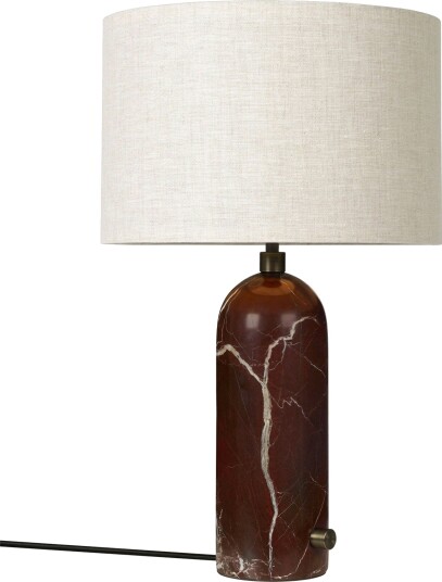 Gravity Table Lamp Small Maroon / Canvas