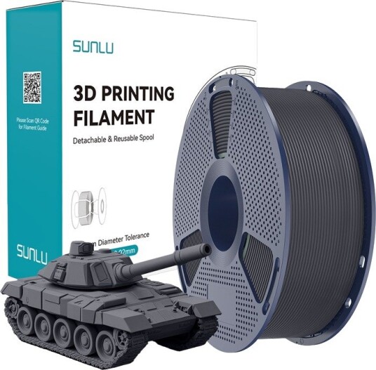 Sunlu High-Speed PLA+ Filament Grå 1,75 mm 1 kg
