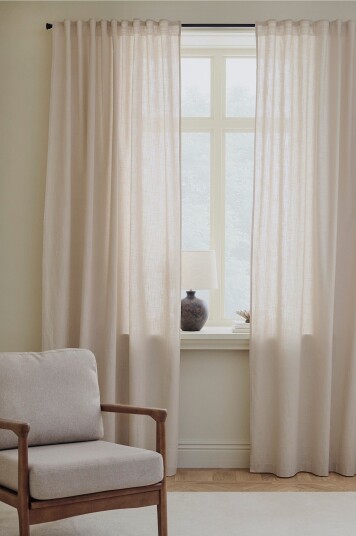 Ellos Home Gardin med multibånd Jennie 2 pakning Beige