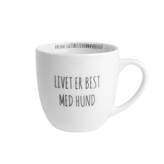 Porsgrunds Porselænsfabrik Porsgrund Hashtagkrus Livet Er Best Med Hund (38cl)