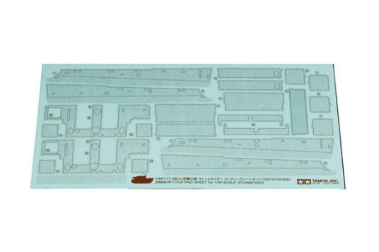 Tamiya 1/48 Zimmerit beleggark for Sturmtiger