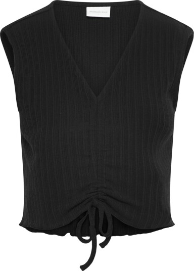 Mamalicious Mlhatha Sl Crop Jrs Top   Black   L