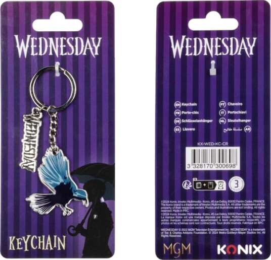 Konix Wednesday nøkkelring Crow Konix Wednesday nøkkelring Crow