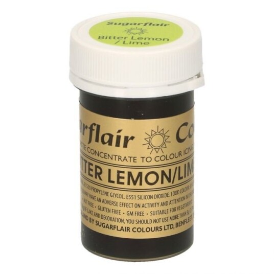 Sugarflair Pastafarge Bitter Lemon/lime 25g 