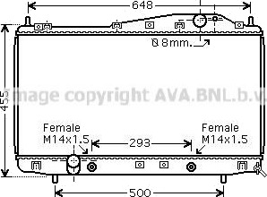 PRASCO DW2055 Radiator motorkjøling PRASCO DW2055 Radiator motorkjøling