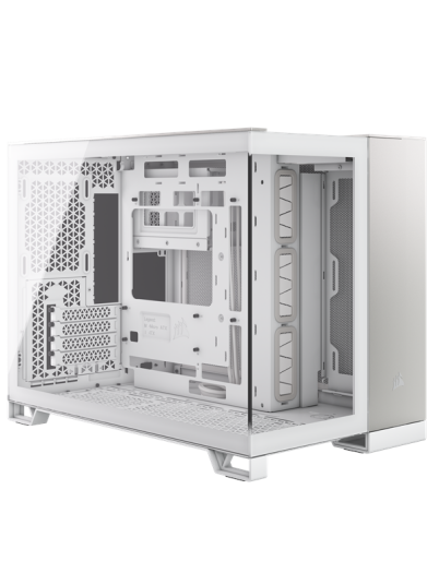 Corsair 2500X Miditower Kabinett Satin Gray Aluminium med Vindu Corsair 2500X Miditower Kabinett Satin Gray Aluminium med Vindu