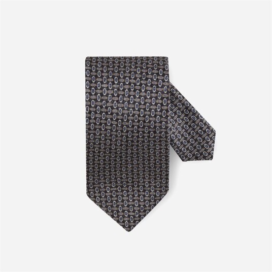Stenströms Tie Silk - Black Grey Stenströms Tie Silk - Black Grey