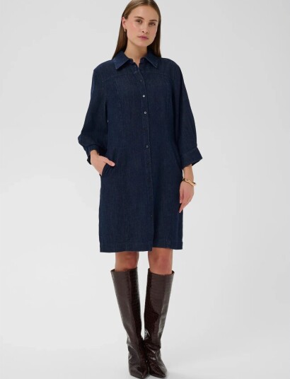 Soaked in Luxury Slchaman Short Dress Navy M Soaked in Luxury Slchaman Short Dress Navy M