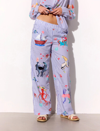 Hunkøn Nessie Trousers Blue S Hunkøn Nessie Trousers Blue S