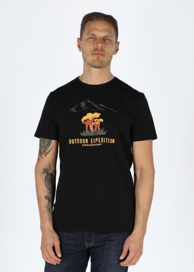 Swedemount Forest Tee Black Chantarelle 3xl T-Shirts