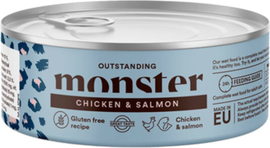 Monster Pet Food Cat Adult Multi Chicken Salmon Burk 100 G X 12 Monster Pet Food Cat Adult Multi Chicken Salmon Burk 100 G X 12
