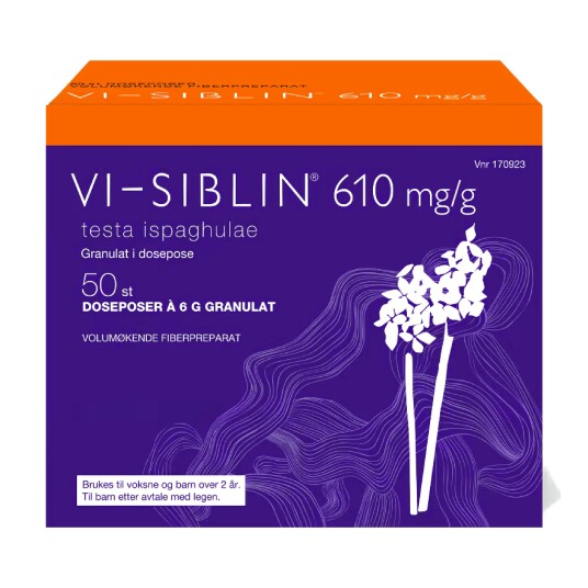 Vi Siblin Granulat 610mg/g i doseposer 50 x 6 g