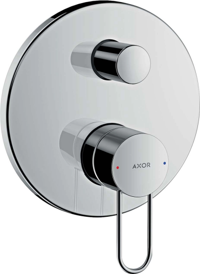 Axor Uno Dusjbatteri med 2 utløp For innbygging Rustfritt Stål