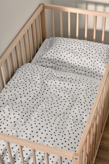 Ellos Home Sengesett Coffee Stain til sprinkelseng 100x130 cm 2 deler Brun Ellos Home Sengesett Coffee Stain til sprinkelseng 100x130 cm 2 deler Brun