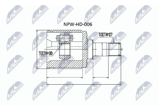 Nty Drivknute drivaksel NTY NPW HD 006