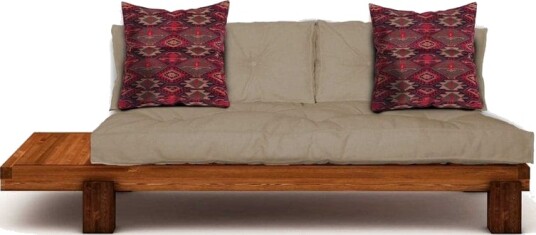 Fynros 2 seters Sovesofa Natur/Lysebrun