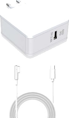 Lader for Apple Magsafe L-kontakt 60W 2006-2013 (16,5V 3,65A) Lader for Apple Magsafe L-kontakt 60W 2006-2013 (16,5V 3,65A)