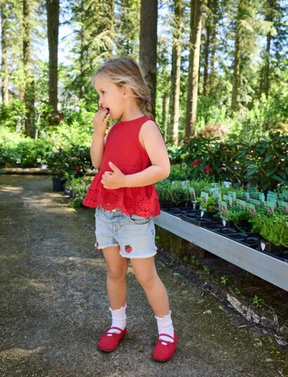 Kids Only Kmgrobyn Ex Vint Berry Dnm Shorts Noos Blue 122