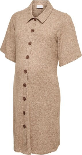 Mamalicious Mljovi Ia 34 Jrs Abk Dress 2F   Brown   XXL