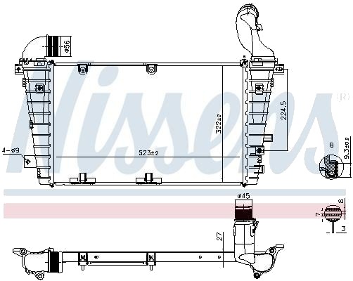 Intercooler NISSENS 961267