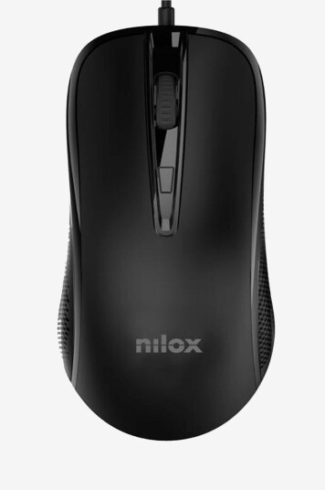 Nilox USB Datamus 2400 DPI med 4 knapper Svart Nilox USB Datamus 2400 DPI med 4 knapper Svart
