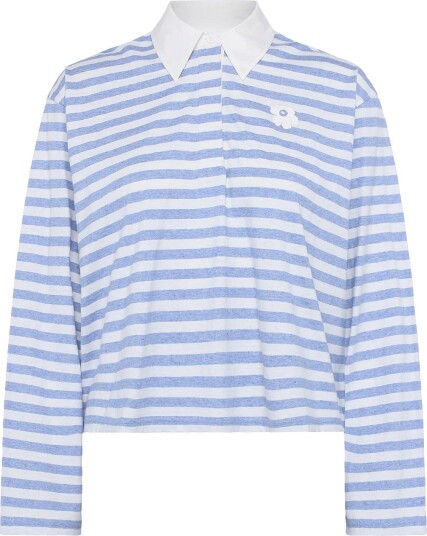 Marimekko Kipinä Tasaraita Unikko Blue S