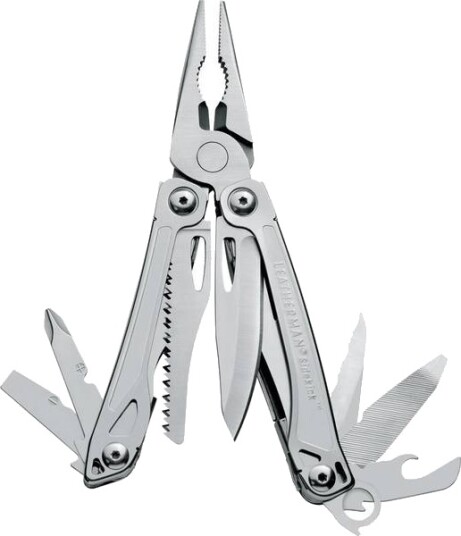Leatherman Multiverktøy Sidekick med 13 funksjoner og taske, Stainless ONE SIZE Leatherman Multiverktøy Sidekick med 13 funksjoner og taske, Stainless ONE SIZE