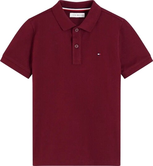 Tommy Hilfiger Flag Polo Ss BURGUNDY 152